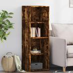vidaXL buffetkast 40x41x124 cm bewerkt hout gerookt, Huis en Inrichting, Kasten | Buffetkasten, Minder dan 50 cm, Verzenden, 100 tot 150 cm