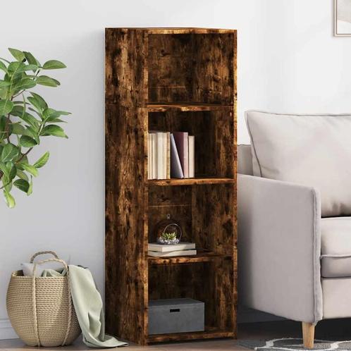 vidaXL buffetkast 40x41x124 cm bewerkt hout gerookt, Huis en Inrichting, Kasten | Buffetkasten, 25 tot 50 cm, Nieuw, Overige houtsoorten