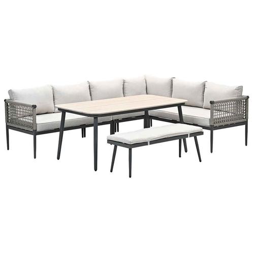 Garden Impressions Burela lounge dining set 6-delig rechts -, Tuin en Terras, Tuinsets en Loungesets, Verzenden