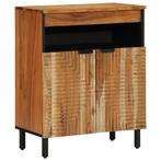 vidaXL Dressoir 60x33x75 cm massief acaciahout, Huis en Inrichting, Woonaccessoires | Cd- en Dvd-rekken, Verzenden, Nieuw