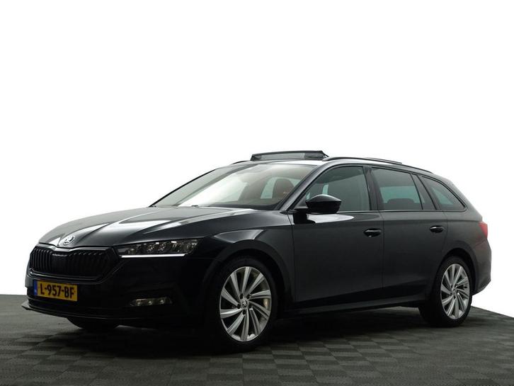 Zakelijke Lease |  Škoda Octavia Combi 1.0 e-TSI Business Ed, Auto's, Skoda, Dealer onderhouden, Lease, Zwart, Automaat, Stationwagon