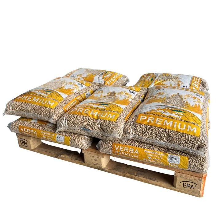 VERBA PREMIUM - Houtpellets - ENplus A1 - 10 zakken - 150, Tuin en Terras, Haardhout, Ophalen of Verzenden