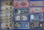 Wereld, Azië. - 71 banknotes - various dates (Zonder