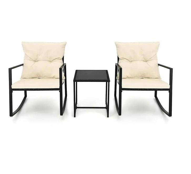 MaxxGarden Tuinset - schommelstoel set - 2 persoons - Tex..., Tuin en Terras, Ligbedden, Nieuw, Verzenden