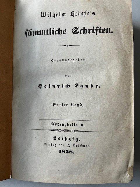 Wilhelm Heinse, herausgegeben von Heinrich Laube - Wilhelm, Antiek en Kunst, Antiek | Boeken en Bijbels