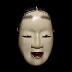 Signed Japan Wooden Noh Mask of ZOH-ONNA ( ) (Signed by, Antiek en Kunst