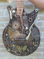 Figuur - Scrap Rock - Decoratieve gitaar - 107 cm - Hout,, Antiek en Kunst