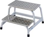 Opstapje - Opstap kruk - 2 treden - aluminium - 63x68x40 cm, Ophalen of Verzenden, Nieuw