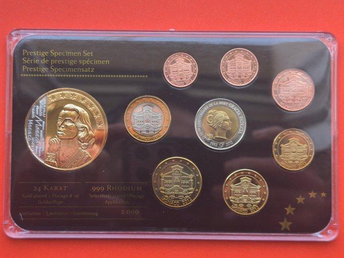 Monaco. Probe Set 2012 Grace Kelly (Zonder Minimumprijs), Postzegels en Munten, Munten | Europa | Euromunten