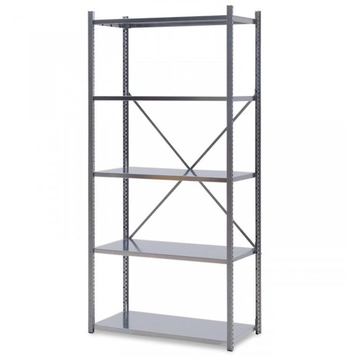 G3 Legbordstelling H220 x B100 x D30 cm - Beginsectie, Zakelijke goederen, Kantoor en Winkelinrichting | Magazijn, Stelling en Opslag