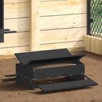 vidaXL Kippen Treadle Voeder Zwart 75 x 53 x 20,5 cm, Verzenden, Nieuw