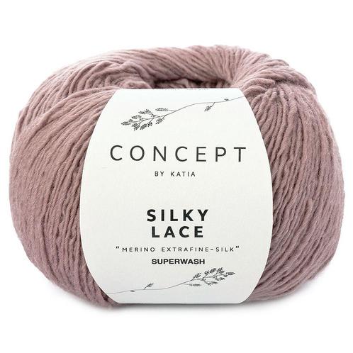 Katia Concept Silky Lace - 172 heide - Merino/Zijde Garen, Hobby en Vrije tijd, Breien en Haken, Ophalen of Verzenden