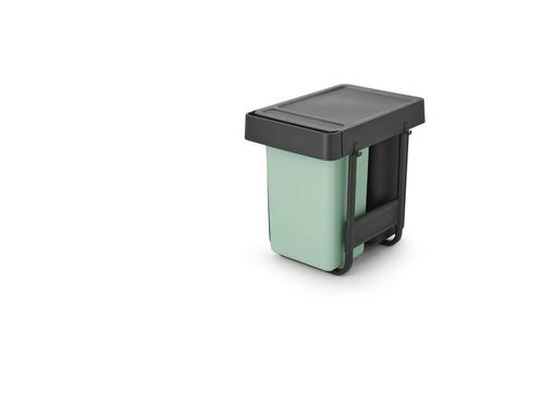 Brabantia Sort &amp; Go Inbouw Prullenbak - 2 x 15 l - Jade, Huis en Inrichting, Woonaccessoires | Overige, Zo goed als nieuw