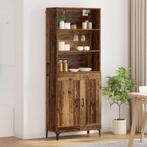 vidaXL Dressoir Wandgemonteerd 2 pcs Oud hout Bewerkt hout, Huis en Inrichting, Verzenden, Nieuw, Overige houtsoorten, Minder dan 50 cm