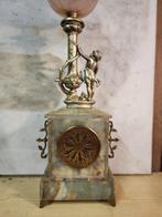Pendule - Marmer, Spelter, Glas - 1900-1910 - Klok met