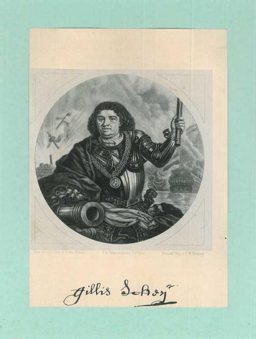 Portrait of Gilles Schey, Antiek en Kunst, Kunst | Etsen en Gravures