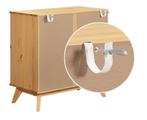 Ladekast Borneo Naturel Grenenhout 80x79x40cm FSC gecerti..., Huis en Inrichting, Verzenden, Nieuw