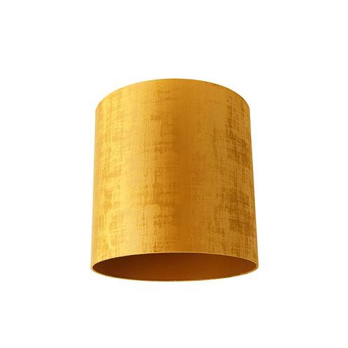 Velours lampenkap goud cilinder 40/40/40, Huis en Inrichting, Lampen | Lampenkappen, 25 tot 50 cm, Overige vormen, Overige kleuren
