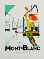 Monsieur Z - original travel Poster - MONT BLANC - 2012, Antiek en Kunst