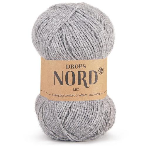 DROPS Nord Mix - 04 lichtgrijs - Wol Garen, Hobby en Vrije tijd, Breien en Haken, Ophalen of Verzenden