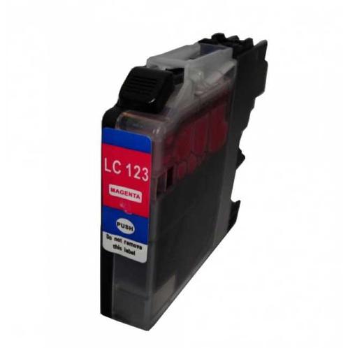 Huis-Merk  BROTHER LC-123 Magenta 14ml 247Print, Computers en Software, Printerbenodigdheden, Nieuw, Verzenden