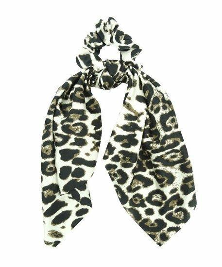 Scrunchie Haarelastiek Linten Panter Beige, Sieraden, Tassen en Uiterlijk, Uiterlijk | Haarverzorging