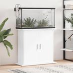 vidaXL Aquariumstandaard 81x36x73 cm bewerkt hout wit, Verzenden, Nieuw