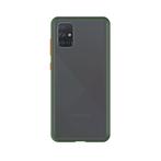 Samsung Galaxy A71 Back Cover - Groen/Transparant, Telecommunicatie, Mobiele telefoons | Toebehoren en Onderdelen, Nieuw, Bescherming