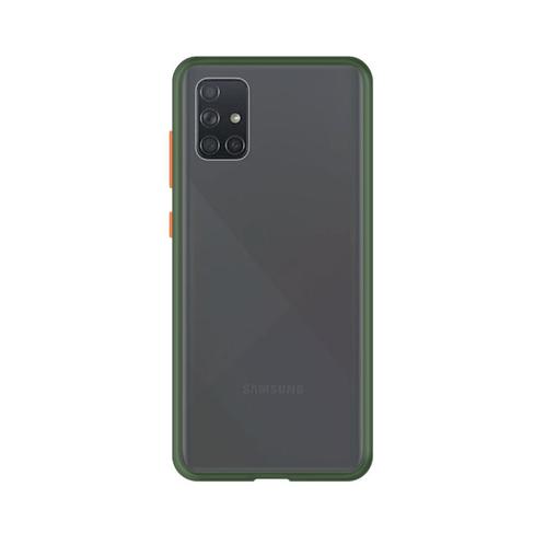 Samsung Galaxy A71 Back Cover - Groen/Transparant, Telecommunicatie, Mobiele telefoons | Toebehoren en Onderdelen, Bescherming
