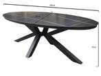 Talitha dining tuintafel 220x114xH75 cm ovaal antraciet, Ophalen of Verzenden, Nieuw