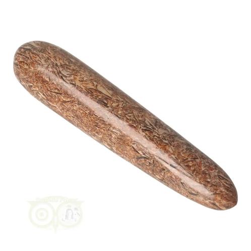 Fossielen schelpen Jaspis massagestick Nr 7 - 191 gram, Sieraden, Tassen en Uiterlijk, Edelstenen, Nieuw, Verzenden