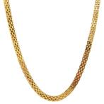 Gouden collier bismarck 45 cm 14 krt, Verzenden, Zo goed als nieuw, Goud, Goud