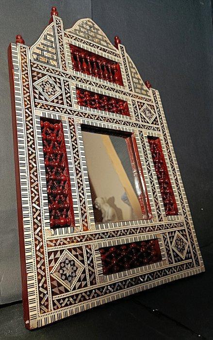 Wandspiegel - Nácar, Madera, Antiek en Kunst, Curiosa en Brocante