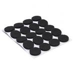 Vilt | Ø 20 mm | 20 stuks (Rond, Zelfklevend, Zwart), Huis en Inrichting, Woonaccessoires | Overige, Verzenden, Nieuw