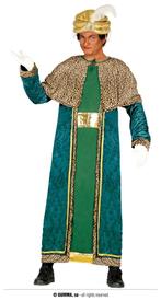 Drie Koningen Kostuum Melchior Groen Volwassenen, Kleding | Dames, Ophalen of Verzenden, Nieuw