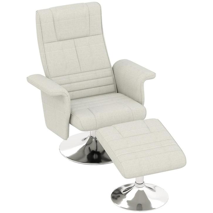 TRUUSK Relaxstoel met Voetenbankje - Draaibare Massagestoel, Huis en Inrichting, Fauteuils, Nieuw, Verzenden