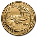 Gouden Somalische Olifant 1/10 oz 2023, Goud, Losse munt, Overige landen, Verzenden