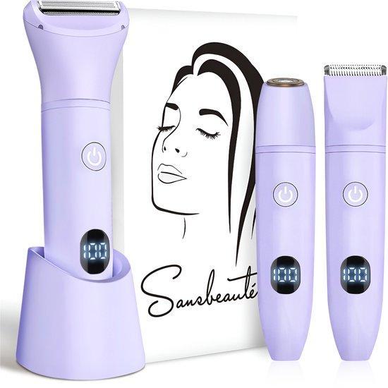 2dekans | Sansbeauté® 3-in-1 Ladyshave met Display –, Sieraden, Tassen en Uiterlijk, Uiterlijk | Gezichtsverzorging, Zo goed als nieuw