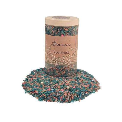 Grennn - Gekleurde sensorische rijst 750 gram - Mermaid, Kinderen en Baby's, Speelgoed | Overig