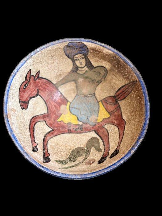 Islamitisch Keramiek Kom - 9 cm - Kashan, Seldjouk (Zonder, Antiek en Kunst, Antiek | Overige Antiek