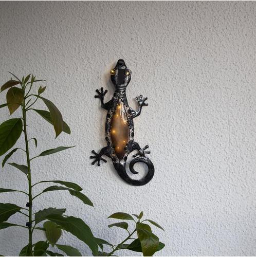Sfeerlamp Gekko op Zonne-energie – 52 cm (tuinverlichting), Tuin en Terras, Buitenverlichting, Waterbestendig, Led, Zonne-energie