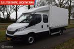 Iveco Daily 35S18D 3.0 180pk DubCab Open Laadbak met huif wb, Stof, Gebruikt, Iveco, Wit
