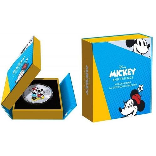 Niue. 10 Dollars 2023 Mickey + Minnie - Disney Kollektion, Postzegels en Munten, Munten | Europa | Niet-Euromunten