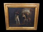 Franse school (XIX) - La carità del soldato, Antiek en Kunst, Kunst | Schilderijen | Klassiek