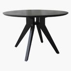 Partij van 8 zwarte ronde tafels van teak hout, Huis en Inrichting, Nieuw, 100 tot 150 cm, 100 tot 150 cm, Rond