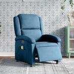 vidaXL Massagestoel elektrisch verstelbaar fluweel blauw, Verzenden, Nieuw