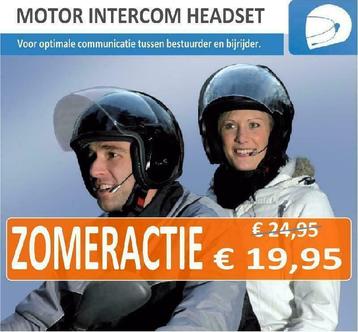 Helm intercom headset voor motor of scooter