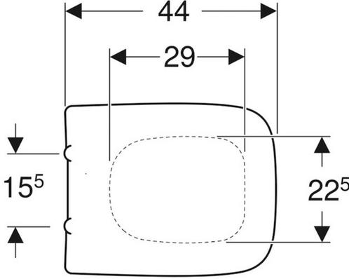 Geberit Toiletbril van €130.00 voor €81.55, Doe-het-zelf en Verbouw, Sanitair, Toilet, Nieuw, Ophalen of Verzenden