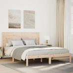 vidaXL Bedframe extra lang zonder matras massief hout, Bruin, Verzenden, Hout, Nieuw