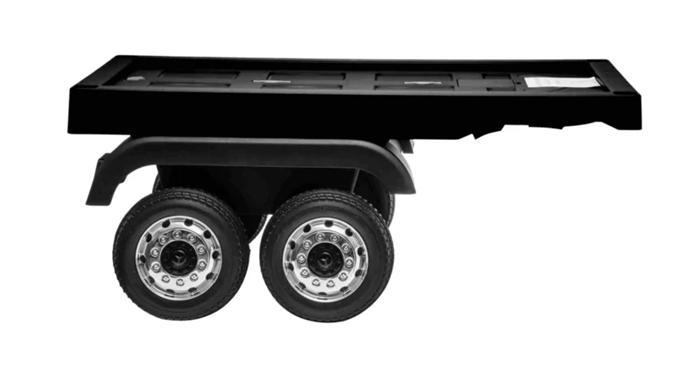 Mercedes Actros flatbed trailer/oplegger (ACTrailer), Kinderen en Baby's, Speelgoed | Buiten | Accuvoertuigen, Nieuw, Ophalen of Verzenden